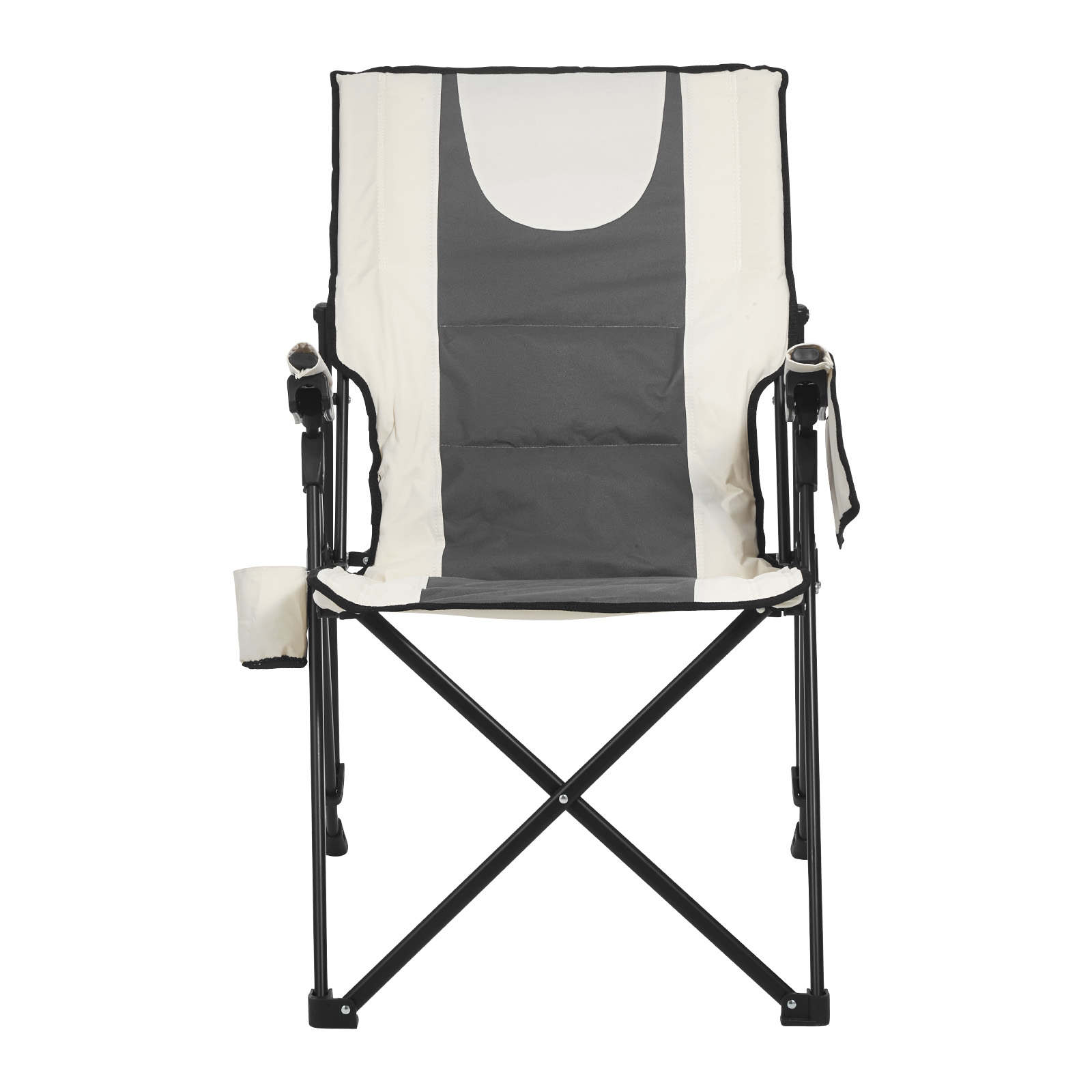 Folding Camping Chair With Headrest And Armrests Outdoor Seat_voghion.com